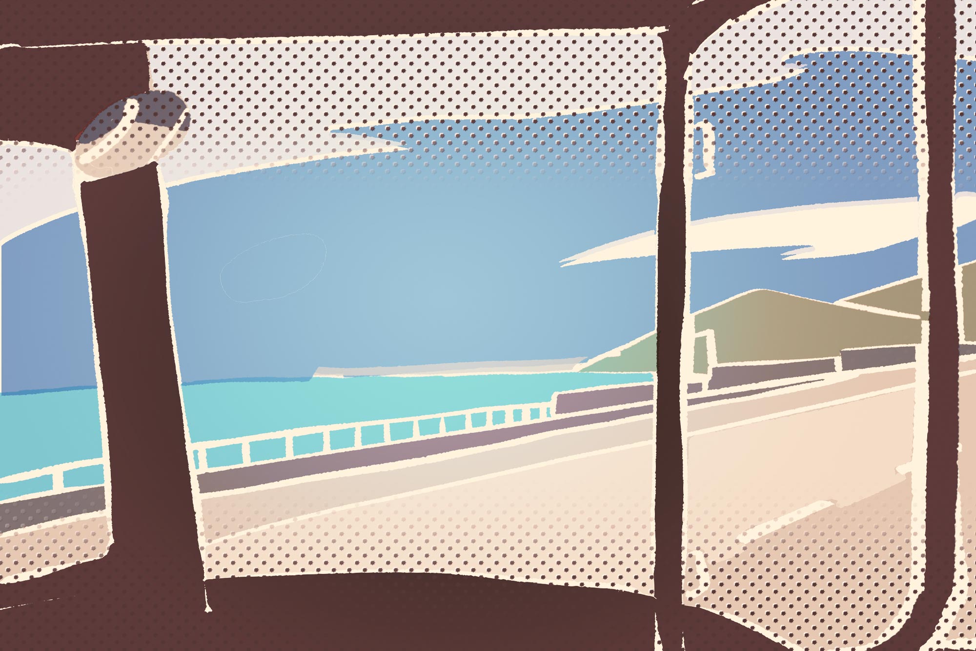 バスから見た風景